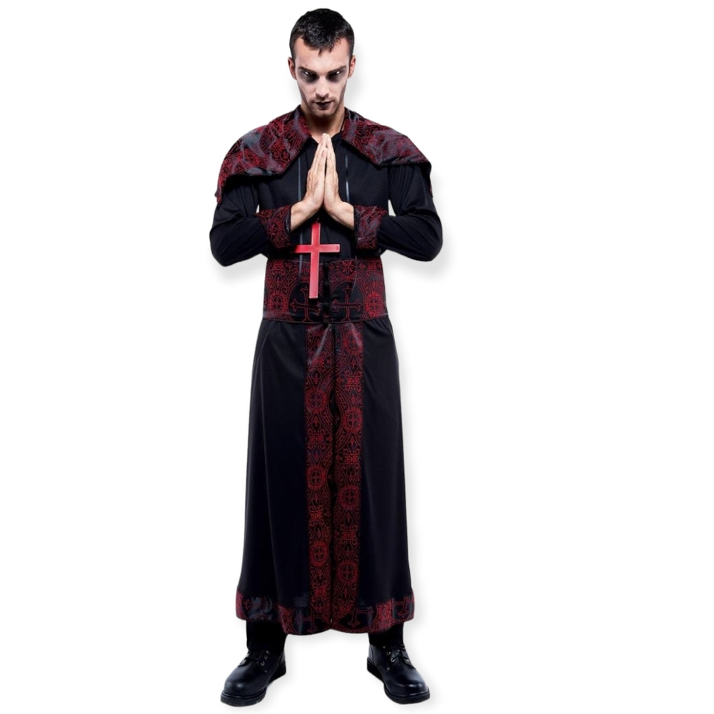 NEW Men's Endless Options Black/Red Robe Costume Size S